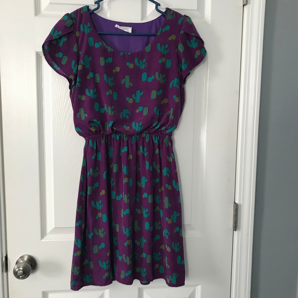 Modcloth Oh My Gosh! A-Line Dress in Cactus